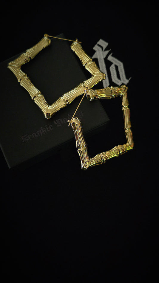 Martina' Gold Earrings Set (Diamond)